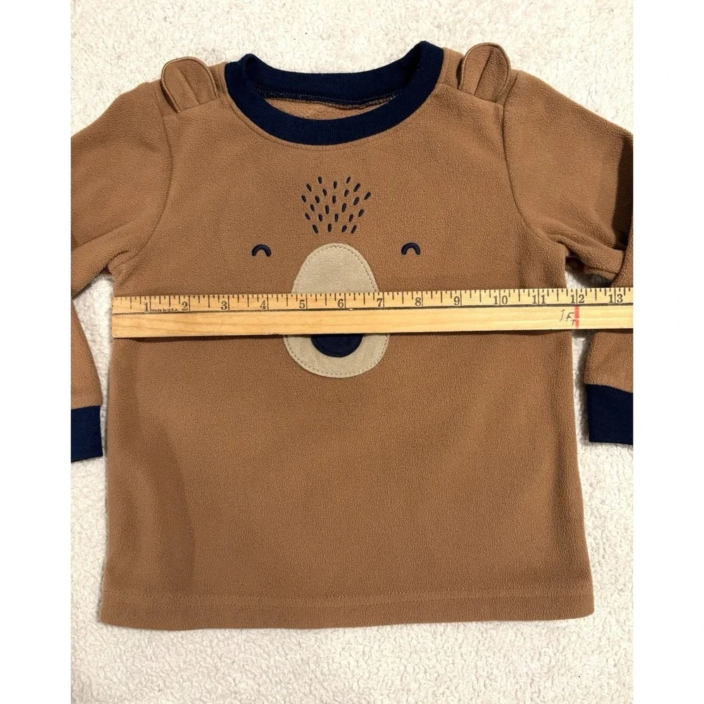 Carters Bear Pajamas‎ 2 Piece Fleece Set Long Sleeve Boys Size 2T